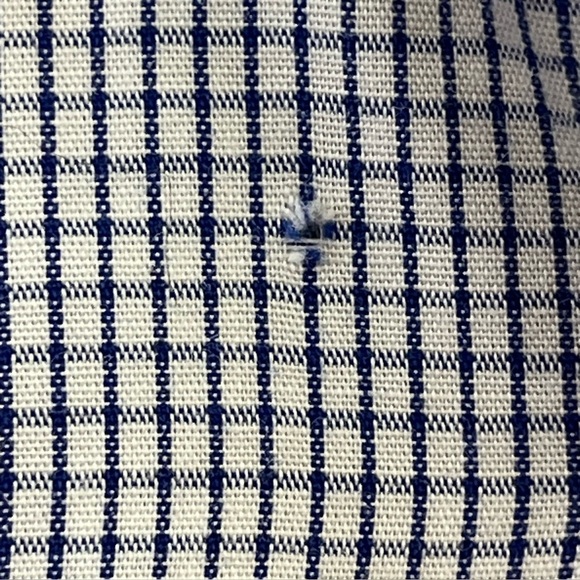 Gitman Bros Tailored Fit Men's Classic Blue Gingham Button Up Shirt Sz 16 35 USA - Picture 14 of 14
